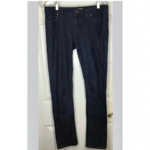 Women VINEYARD VINES dark Blue Straight Leg Stretch Denim Jeans Sz 2 EUC